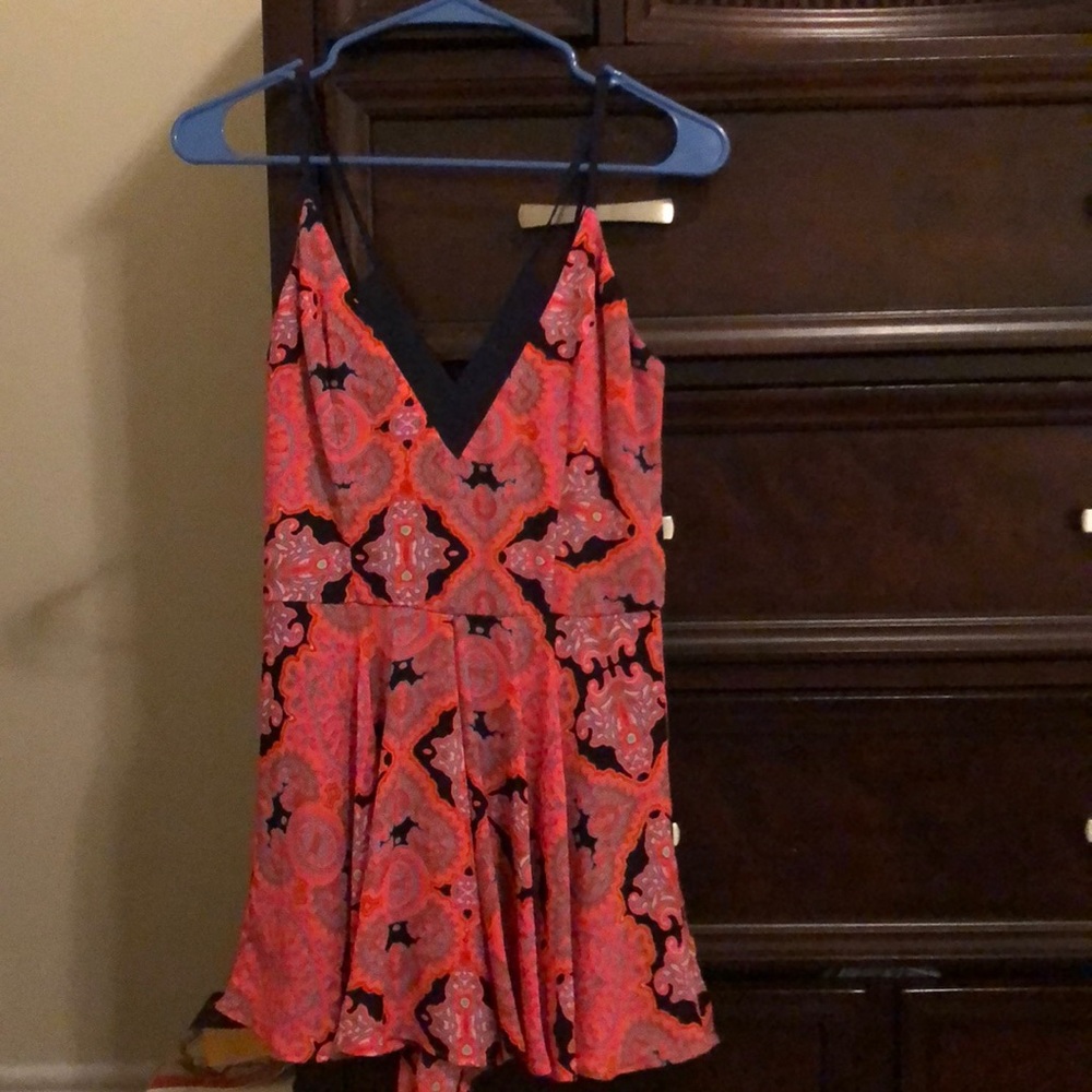 Flirty hot pink romper
